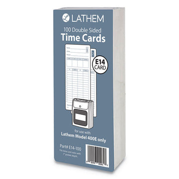 Lathem® Time Time Clock Cards For Lathem Time 400e, Two Sides, 3 X 7, 100-pack freeshipping - TVN Wholesale